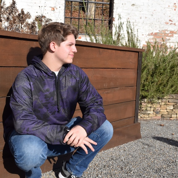 And1 Other - And1 purple camo hoodie sweatshirt